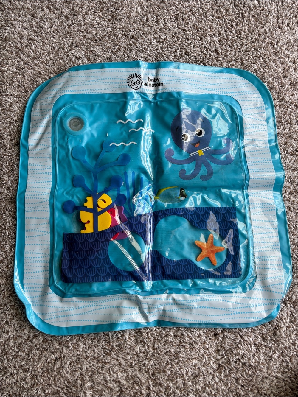 Baby Einstein Blue Ocean Activity Mat - Sensory Tummy Time Play
